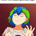 When recycle just right