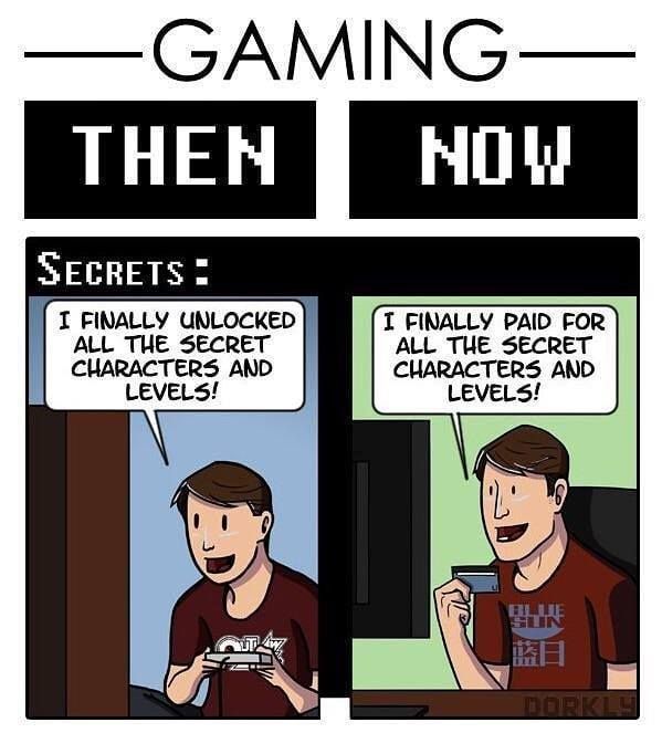 Gaming Then And Now - meme