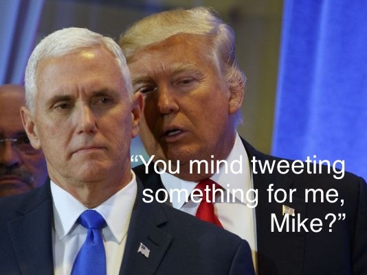You mind tweeting something for me, Mike? - meme