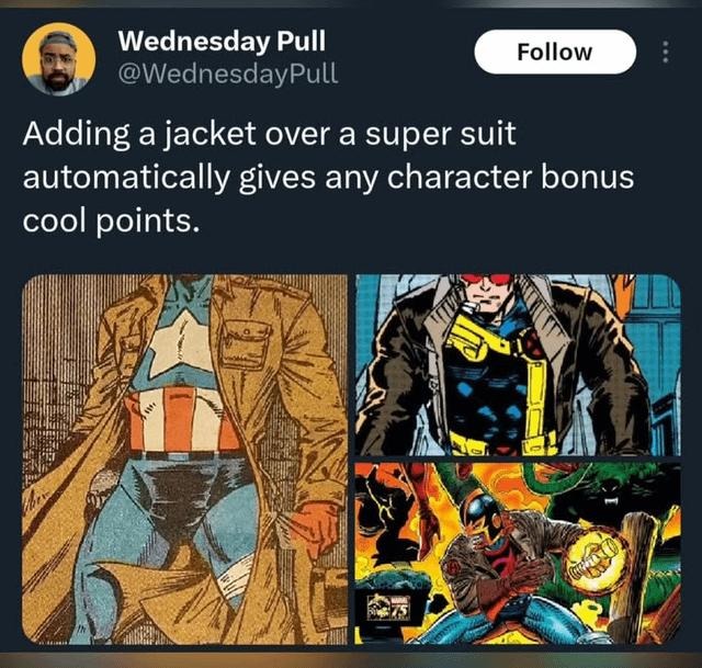 Put a jacket over the suit, boom—instant legend - meme