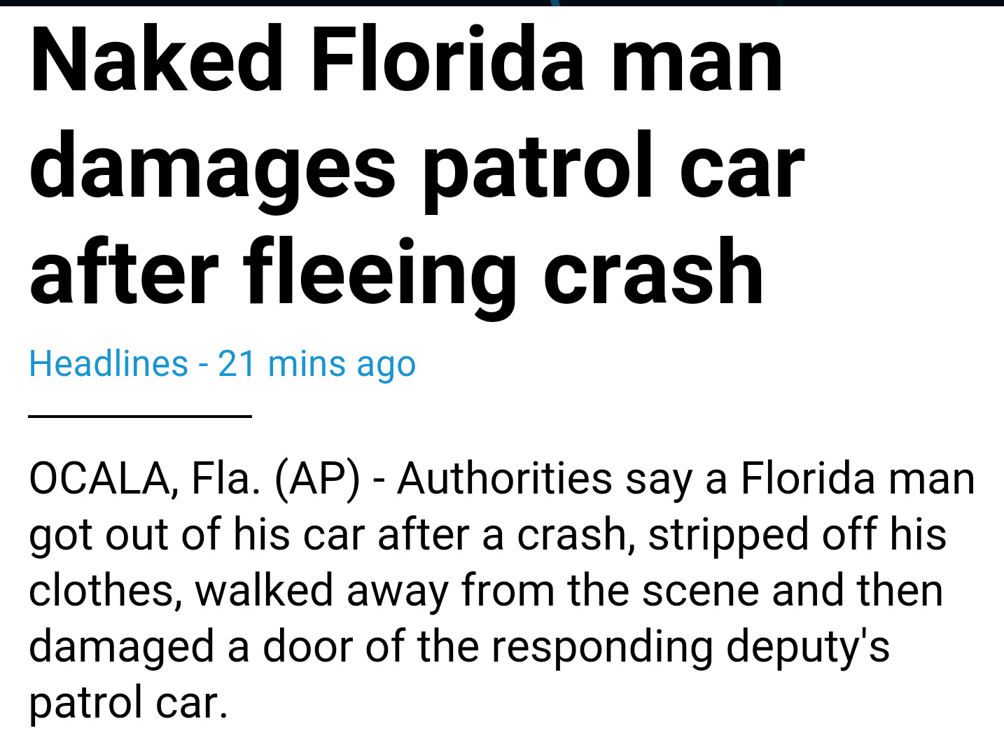 Another day in Florida - meme