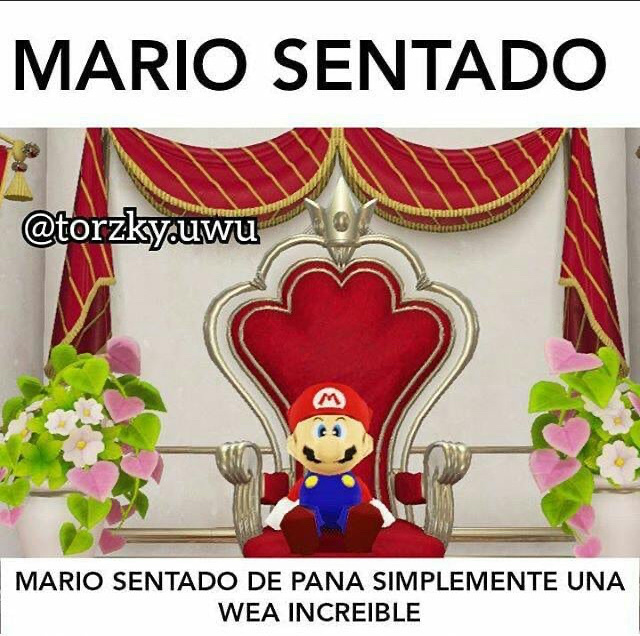 Mario sentao de pana Mario sentao de pana - meme