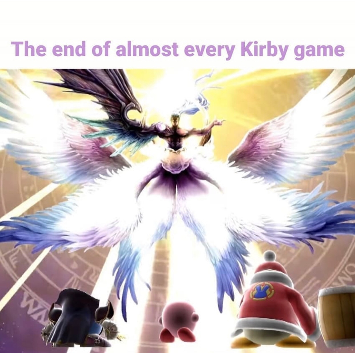 best kirby game has to be Kirby triple deluxe way too fun - meme