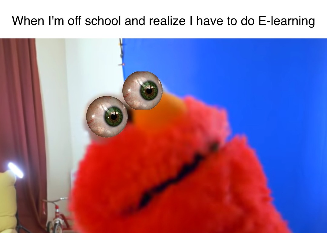 When Elmo Realizes. - meme