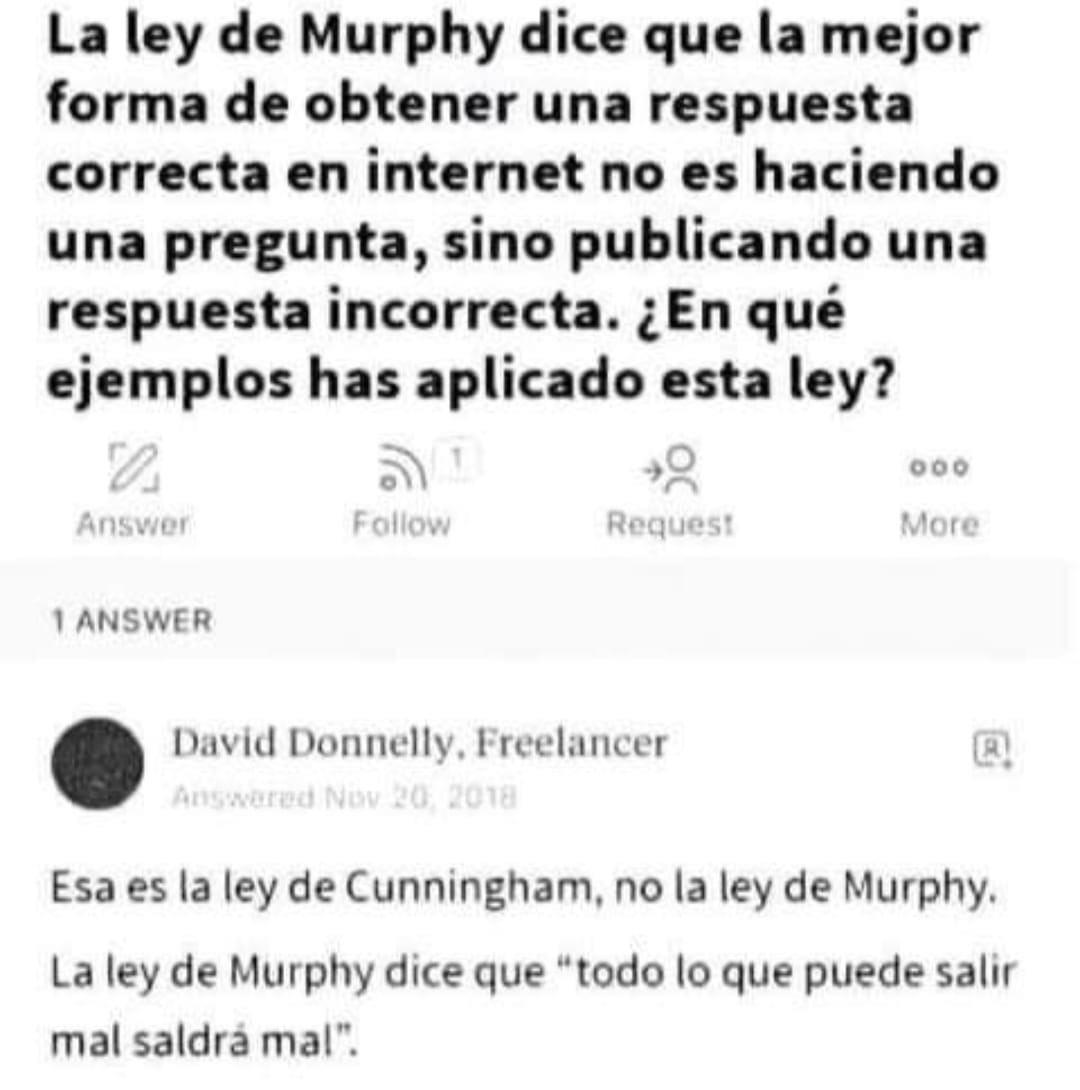 La Ley de Murphy - meme
