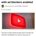 Youtube adblock news