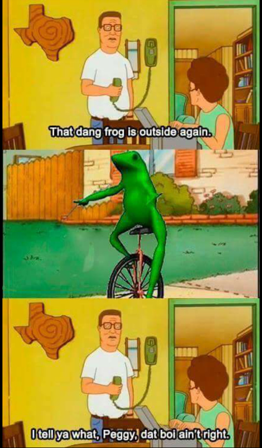 Vote pepe 2016 he'll deport all of the dat boi memes