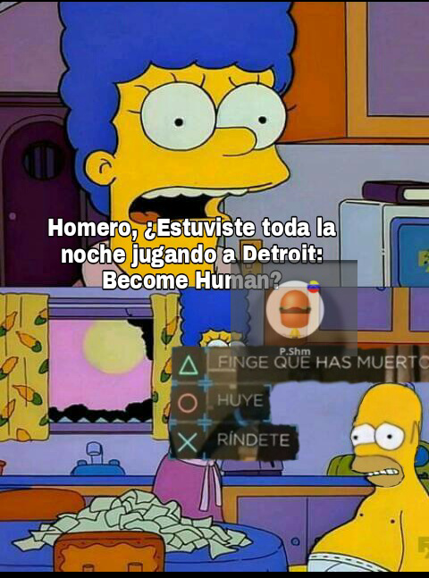 Me costó editar la cara de Homero - meme