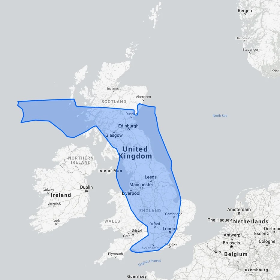 florida is larger than england - meme