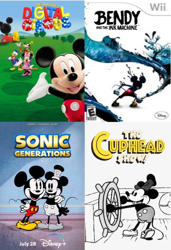 Mickey sigue el mismo paso que sonic jeje - meme