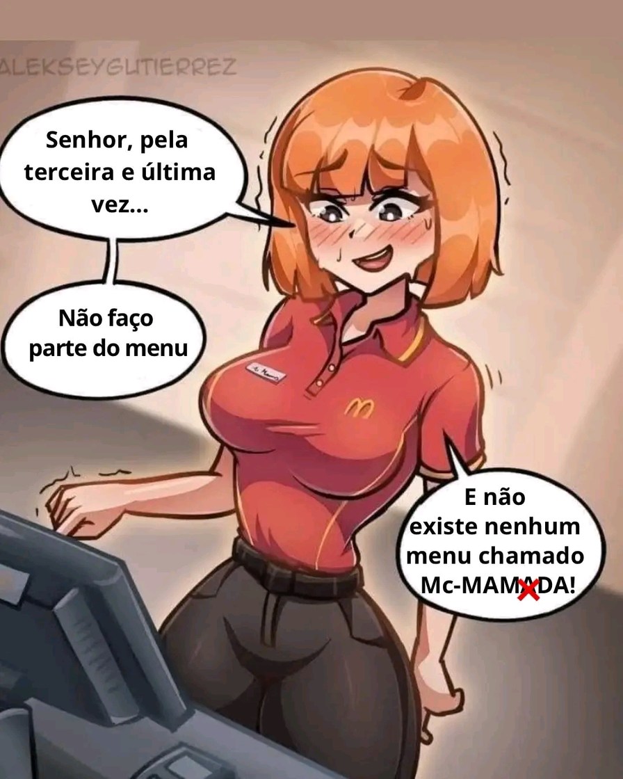 O cliente quer comer um mc mamada hummm e gay - meme