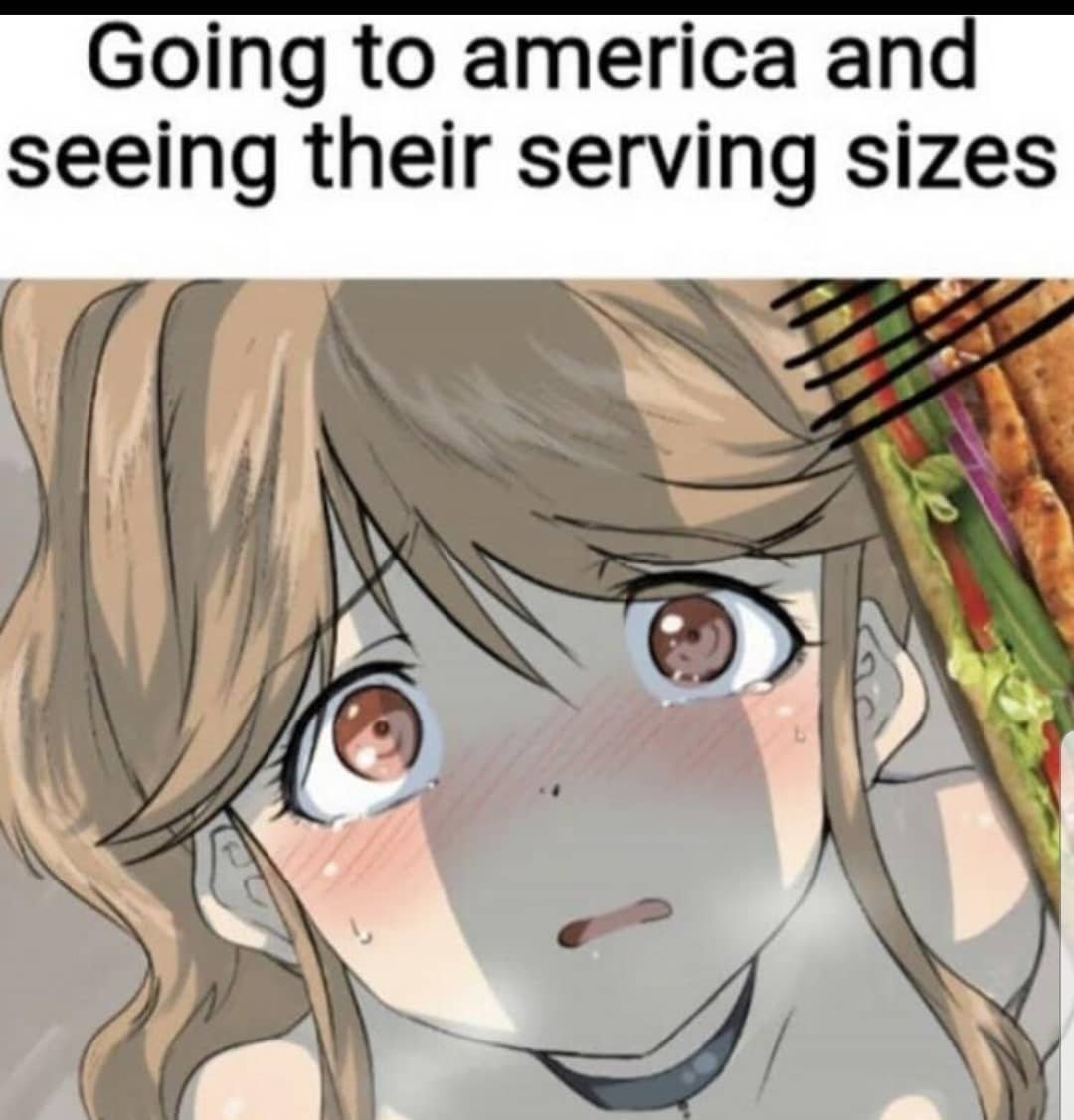 Americas serving size - meme