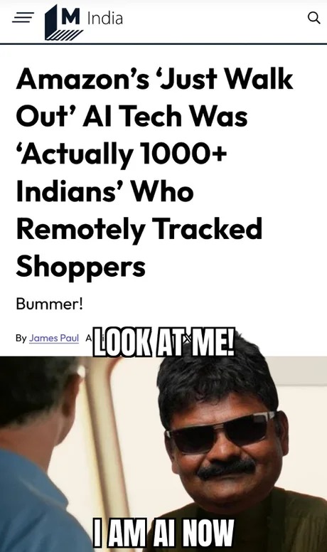 So Indians are the AI - meme