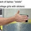 Laptop stickers for college girls