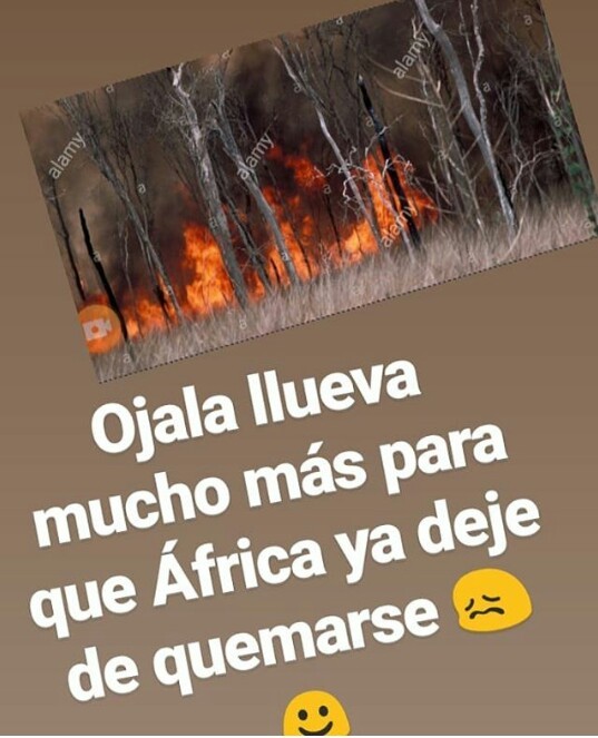 A poco África que se está quemando? - meme