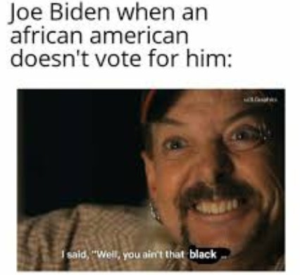 Jim Crow Joe - meme