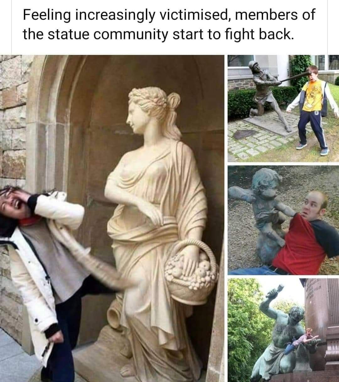 Life of a statue is hard - Meme by Cliffy_99 :) Memedroid