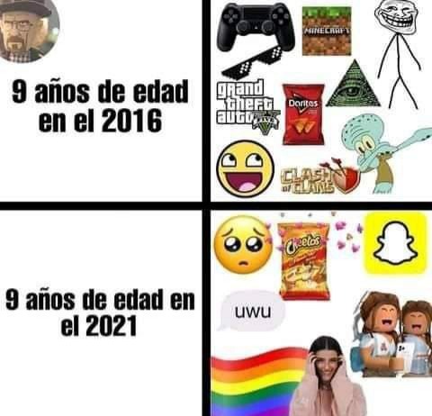 2016>>>2021 - meme