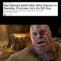 Man named Adolf HItler wins election in Namibia, promises he's an OK guy