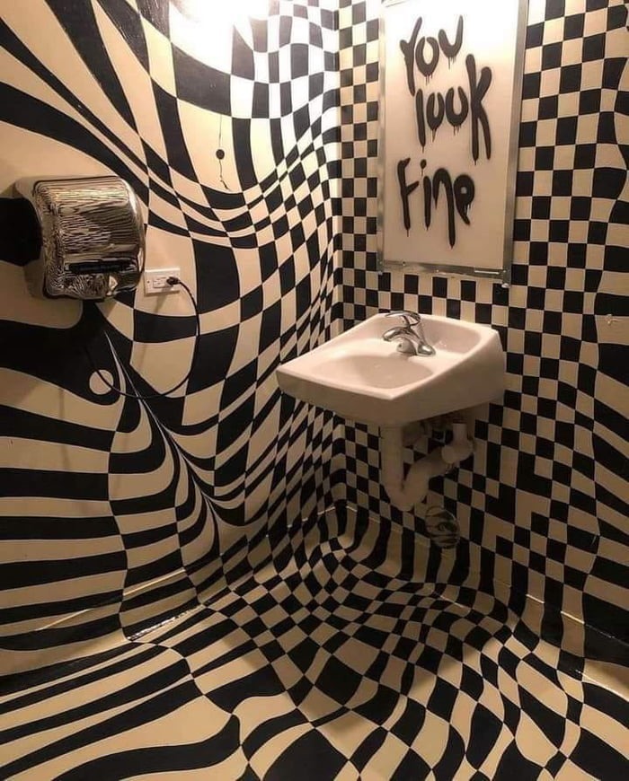 Fortunately this is not a bar restroom - meme