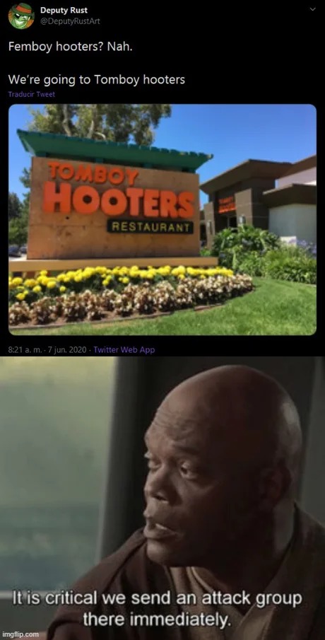 Tomboy Hooters meme