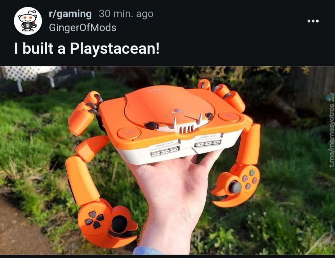 Construyó una PlayStation portátil y yo apenas sé encender la cafetera - meme