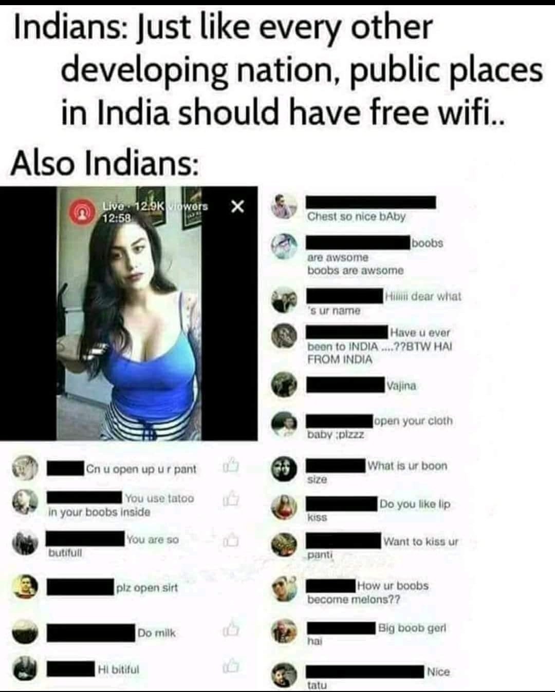Hahhahahhahhah im an indian but i dont ask vajina and bob pics - meme