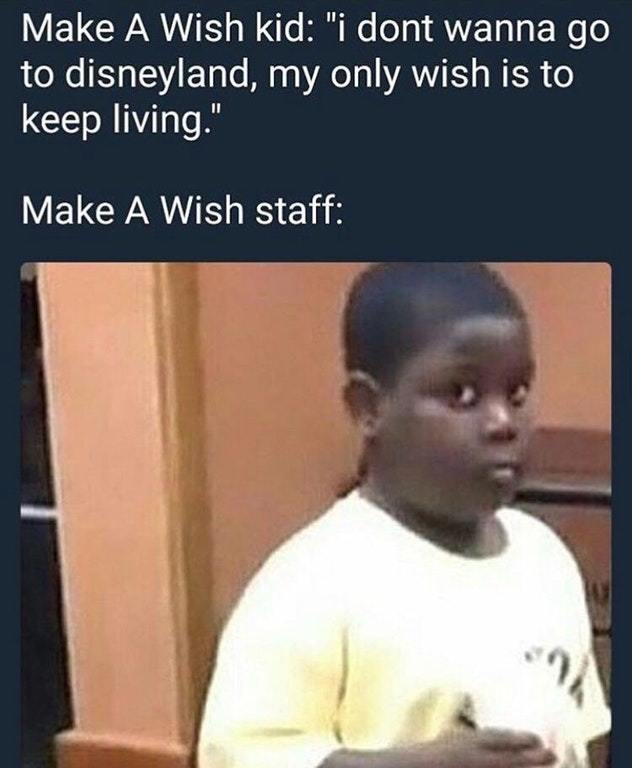 Make a wish kid - meme