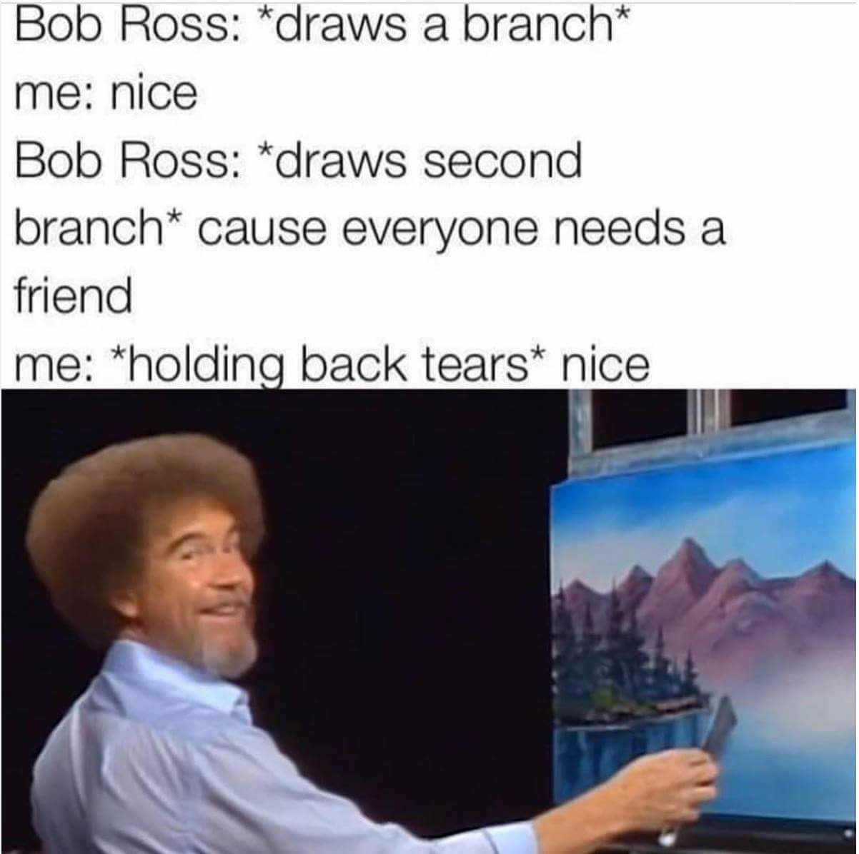 Bob Ross is jesus - meme