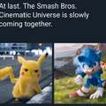 At last the Smash Bros Cinematic Universe is slowly coming together