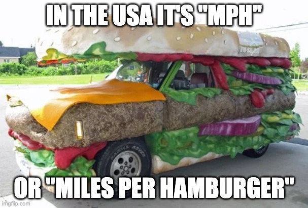 "Suspect is driving a hamburger". "Are you on dope, officer?" "Nah, I'm just hungry" - meme