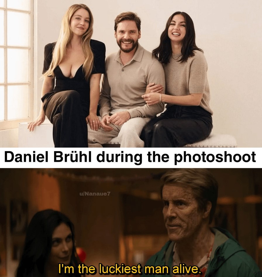 Daniel Brühl living the dream - meme
