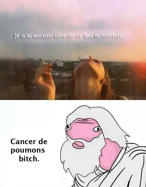 cancer du poumon bitcje - meme