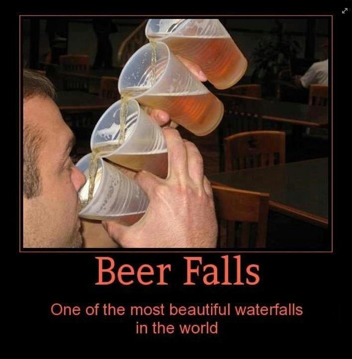 beer falls - meme