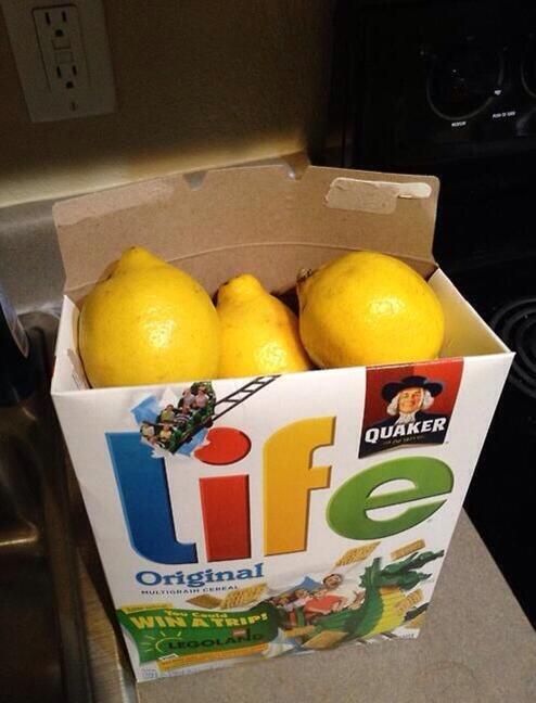 When Life gives you lemons - meme