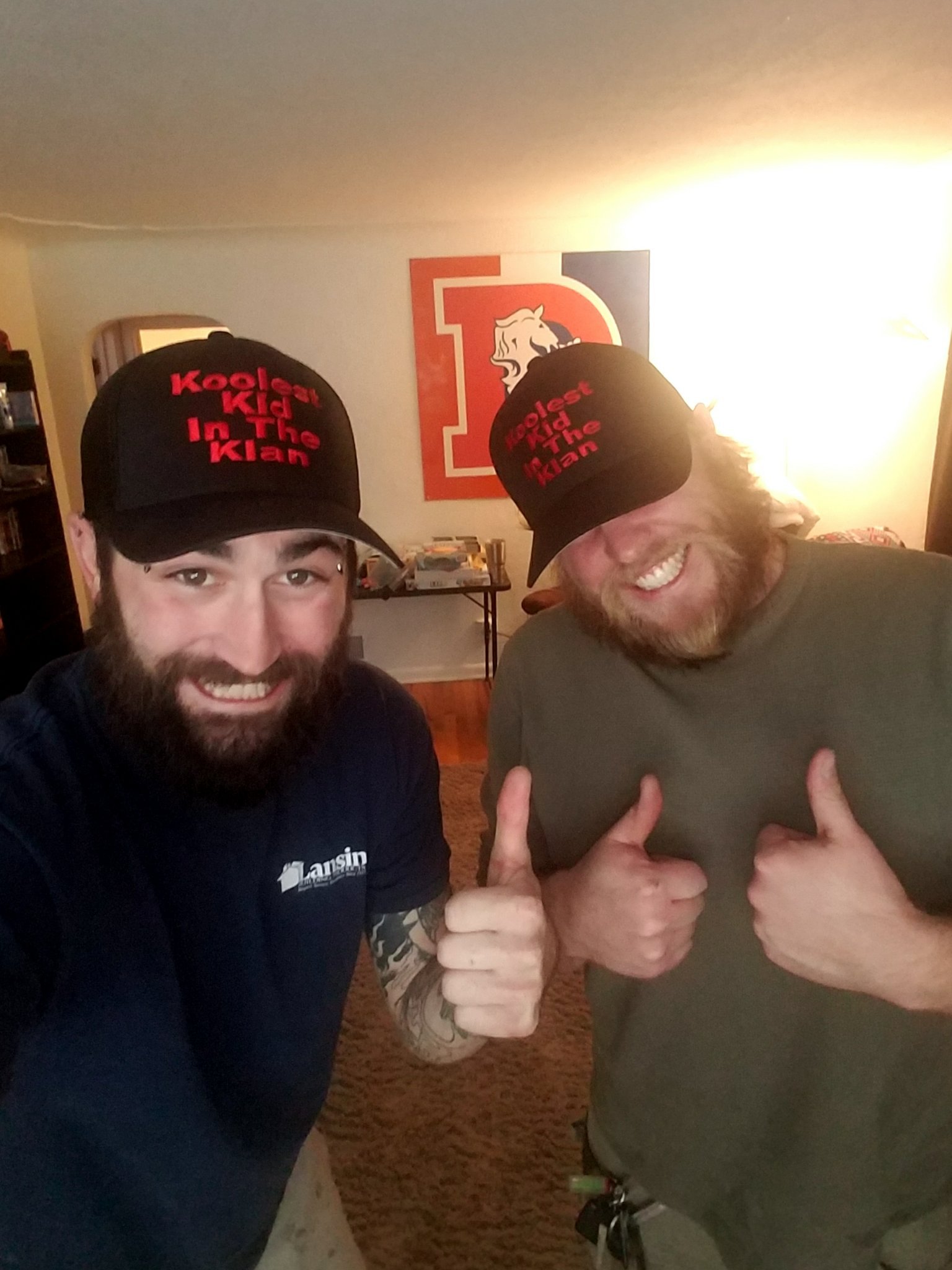 Got us some hats!!! Haha - meme