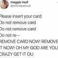 Please insert your card