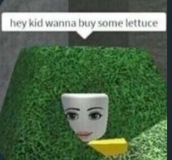 The lettuce man - meme