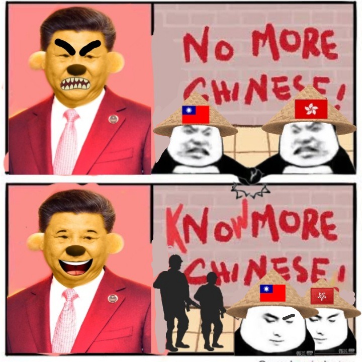 Libertad para Taiwán, Macao y Hong Kong - meme
