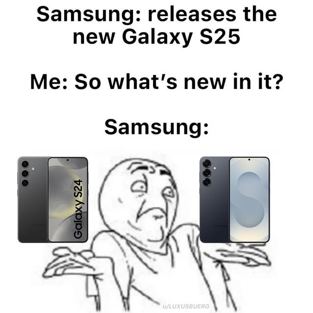 Samsung Galaxy S25 meme