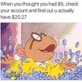 I have exactly $1.17