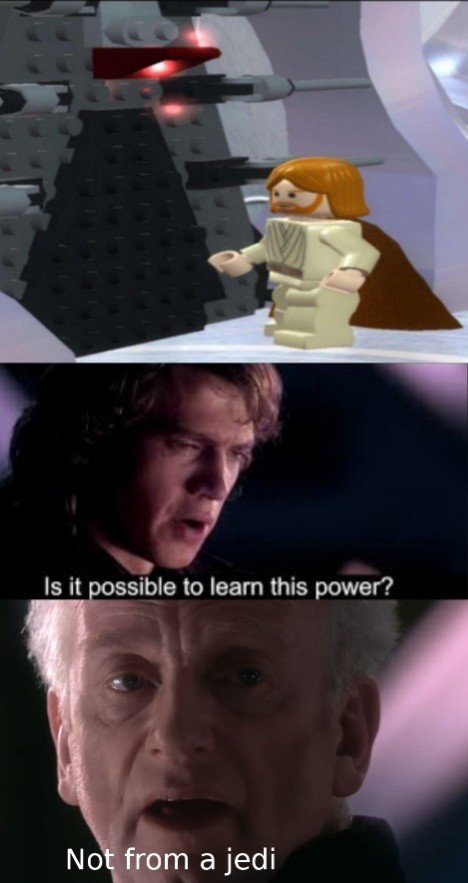 Lego Star Wars is one of my favorite games - meme