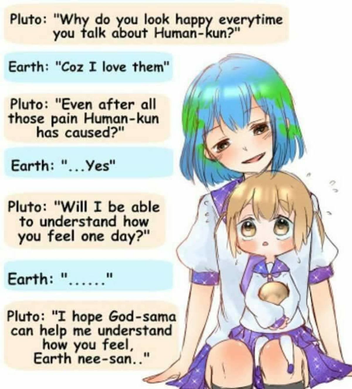 Earth-chan loves us - meme