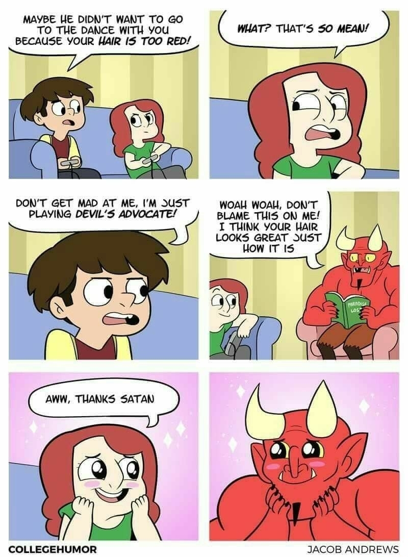 Devil's advocate - meme