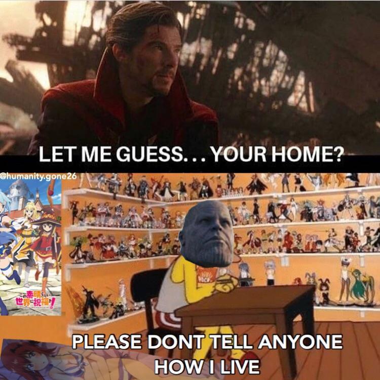 Thanos has the best hot glue - meme