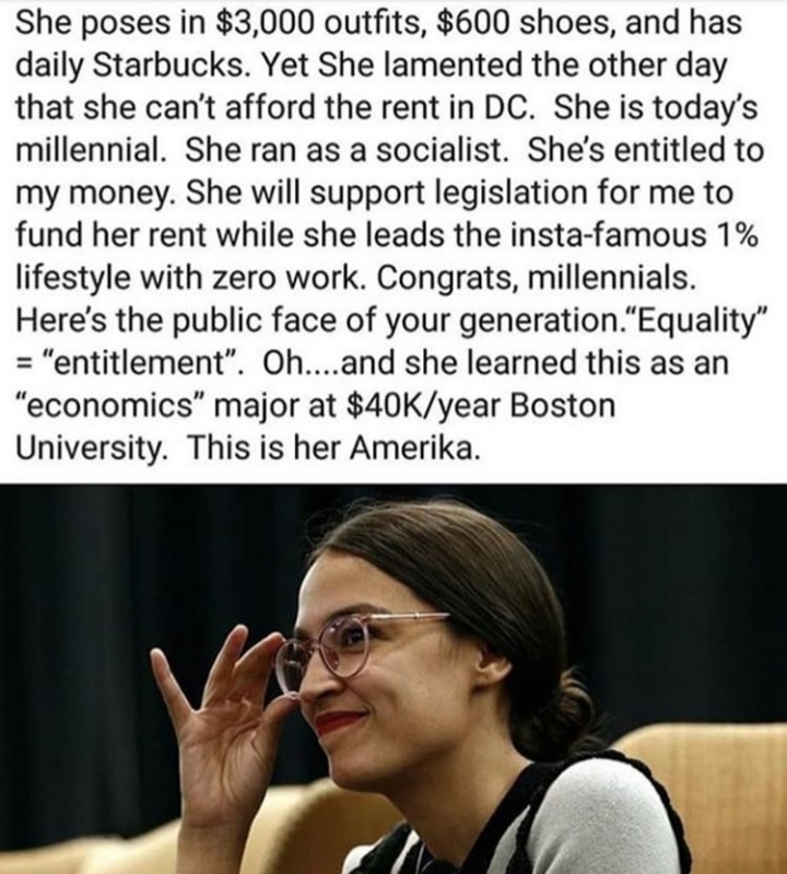 Ocassio cortez is going to be a great congress woman - meme