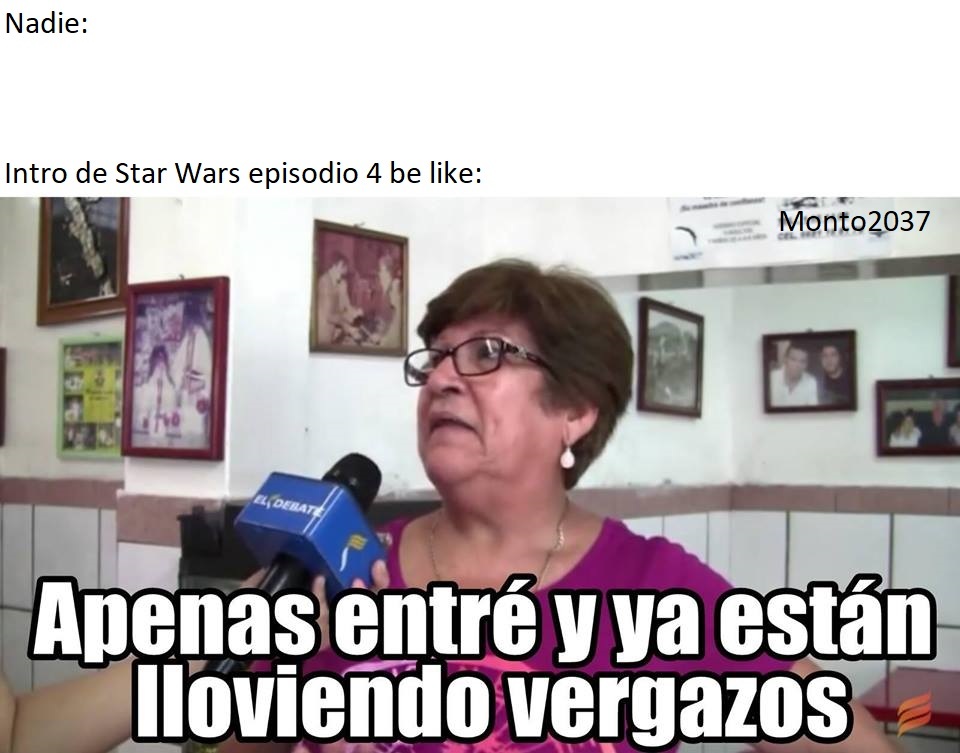 Primer meme de star wars Meme by Monto2037 ) Memedroid