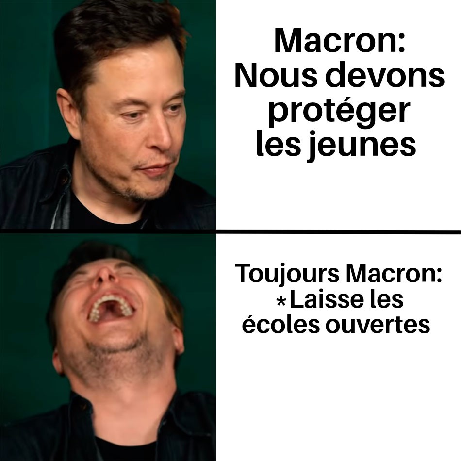 Macron le génie - meme