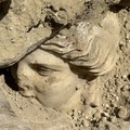 Archaeologists in Laodikeia unearthed a statue head of Hygieia, the Greek goddess of health, wedged between two rocks.