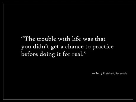 Terry Pratchett quote - meme